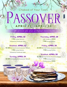 Pesach Schedule